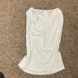 NWT white maternity tank top with lace shoulder